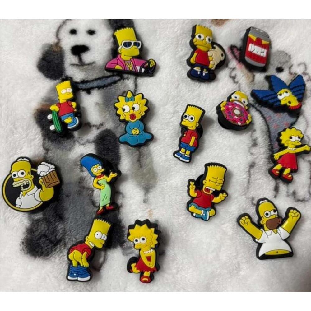 The Simpsons croc charms